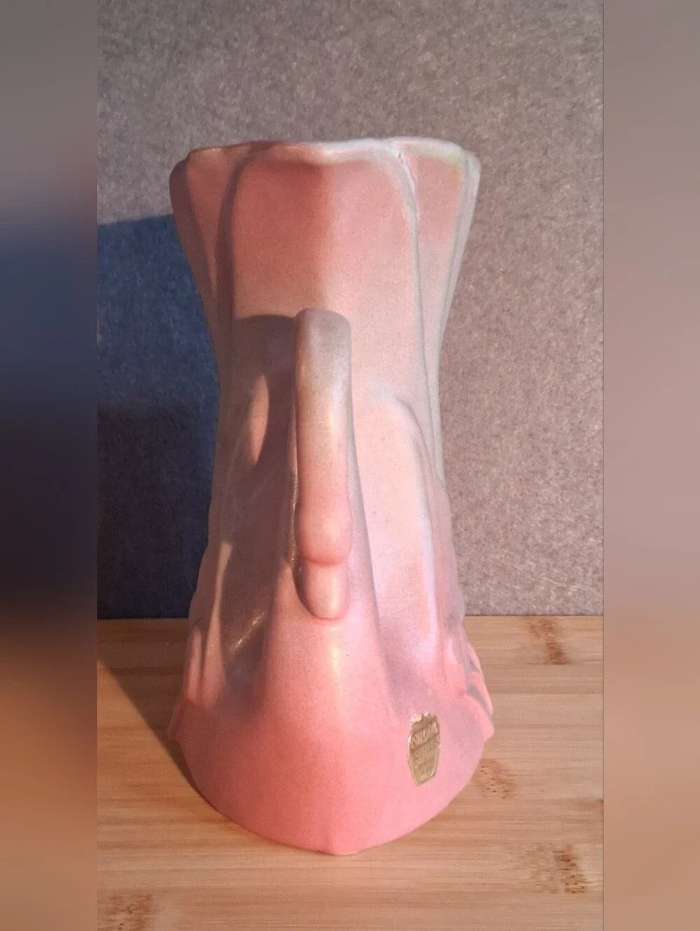 Vintage Niloak Pottery Dusty Pink Swan Vase Planter Circa 1920’s-40’s